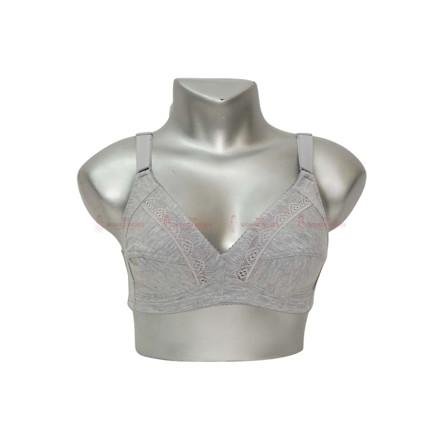Front Lace Non Padded Non Wired Bra (21590)