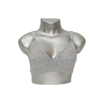Front Lace Non Padded Non Wired Bra (21590)