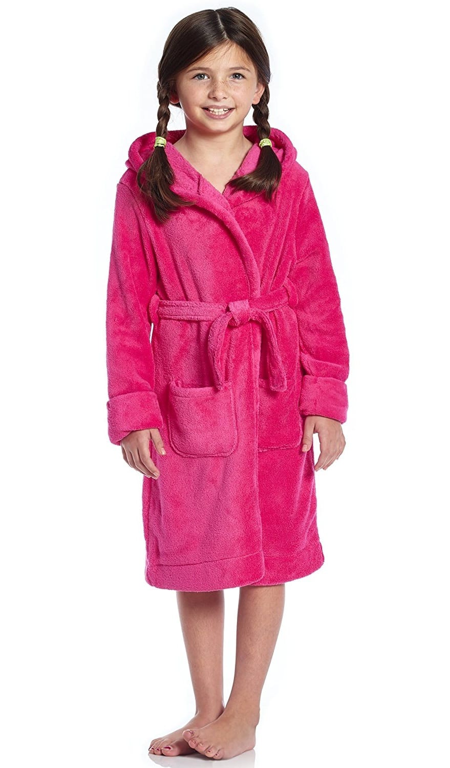Winter Warm Hooded Kids Bathrobe (ZN-052)