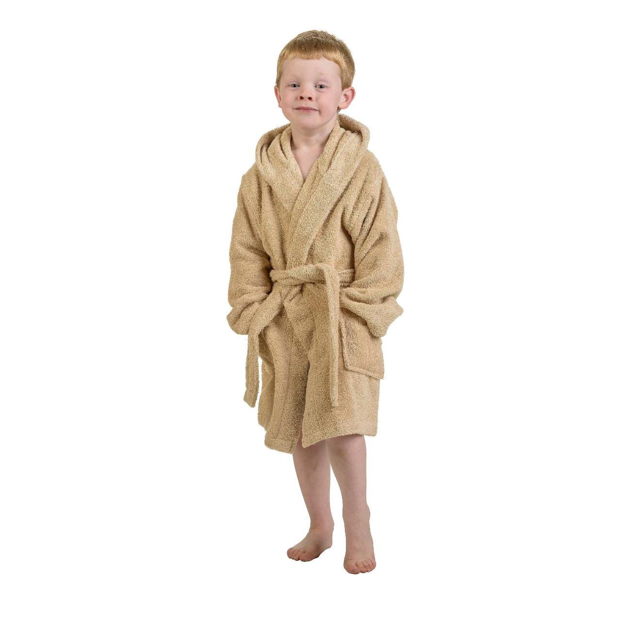 Winter Warm Hooded Kids Bathrobe (ZN-052)