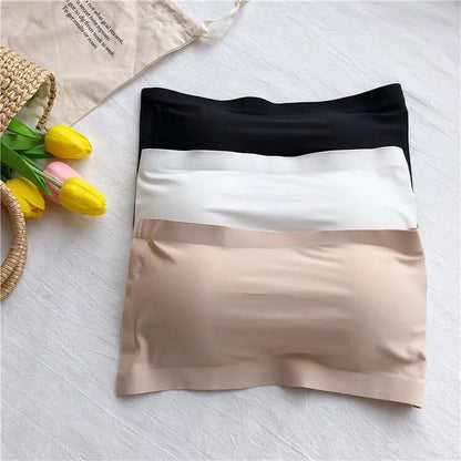Ice Silk Strapless Tube Bra 8801 view 4