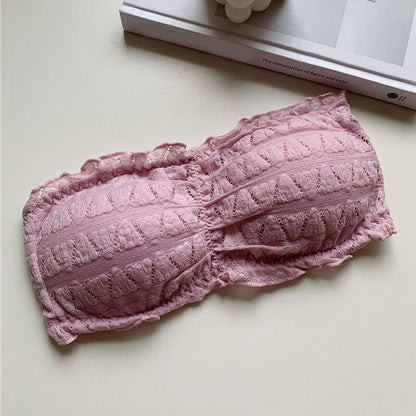 Women Strapless Seamless Underwear Backless Push Up Bralette SK_03