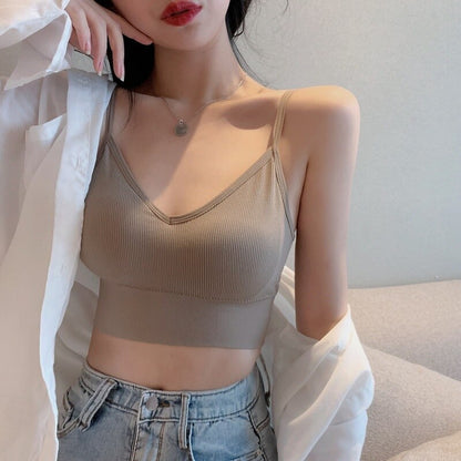 Crossed Suspenders Bralette Padded Bra SK_02
