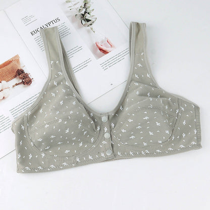 Front Open Three Button Cotton Nursing Bra (NB526)