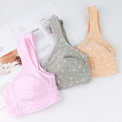 Front Open Three Button Cotton Nursing Bra (NB526)