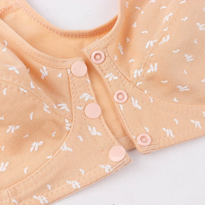 Front Open Three Button Cotton Nursing Bra (NB526)