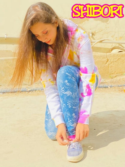 Shibori Tie Dye Hoodie product view 5