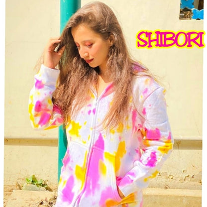 Shibori Tie Dye Hoodie product view 7