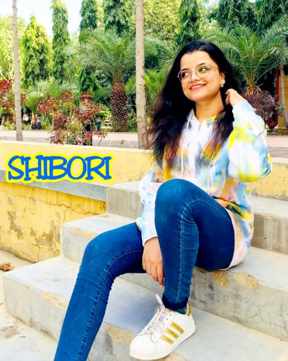 Shibori Tie Dye Hoodie product view 11